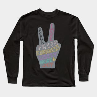 peace and love Long Sleeve T-Shirt